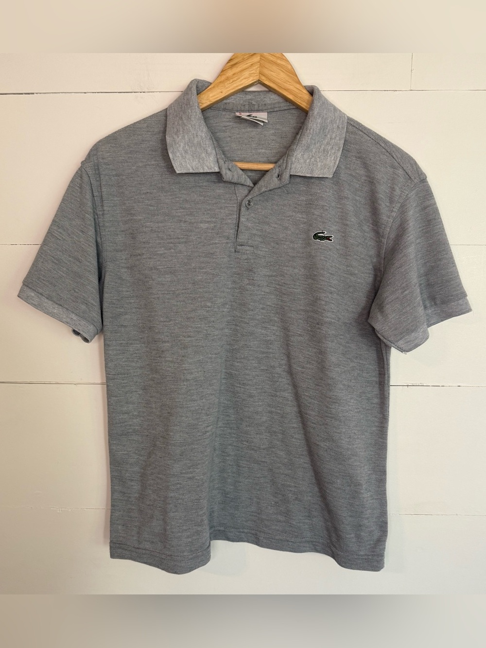 Vintage Lacoste Grey Short-Sleeve Polo Shirt 5